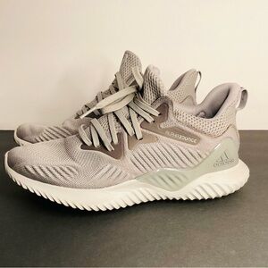Adidas Alphabounce Running Shoes Light Gray US 8 | Comfort Knit